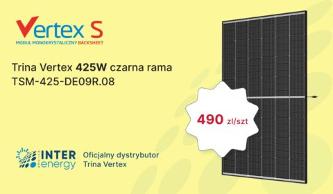 Specjalna oferta dla instalatorów: Trina Vertex 425W czarna rama