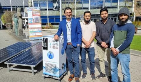 Zasilany z PV system do produkcji wody pitnej z powietrza