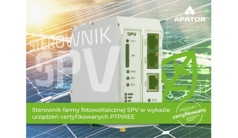 Sterowniki SPV do farm PV w wykazie urządzeń certyfikowanych PTPiREE