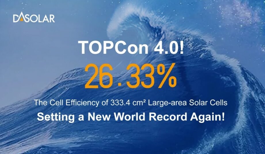 Ogniwo fotowoltaiczne DAS Solar z kolejnym rekordem świata