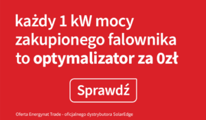 optymalizatory SolarEdge za 0 zł