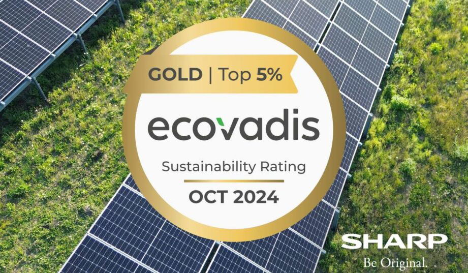 Sharp Electronics z nagrodą EcoVadis Gold Rating