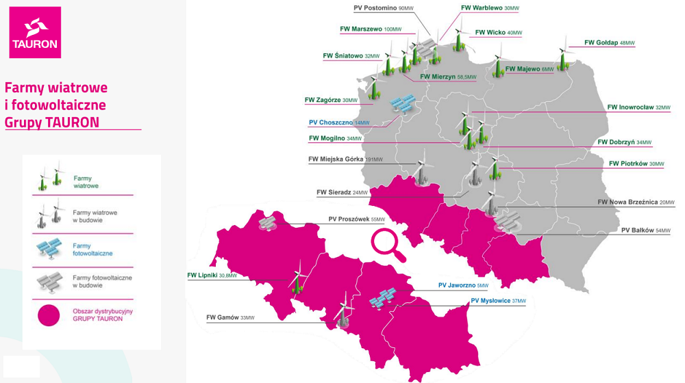 odnawialne źródła energii w grupie Tauron