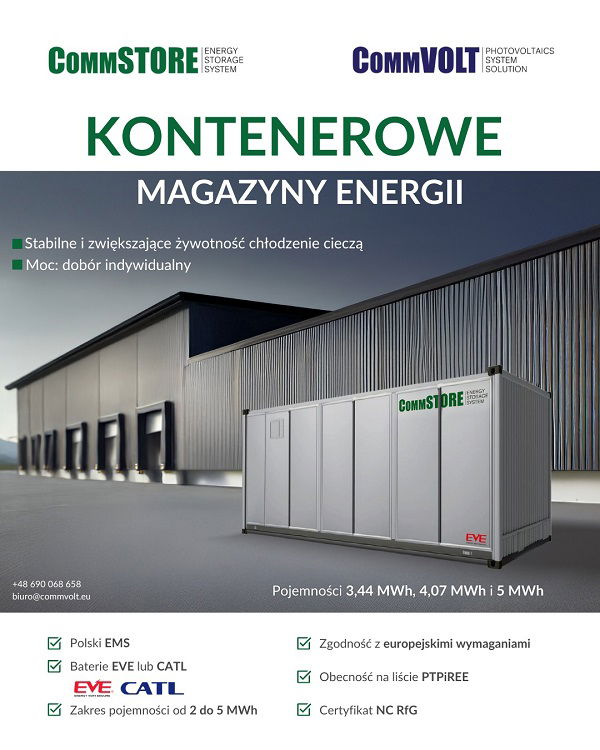 oferta magazynów energii Commvolt