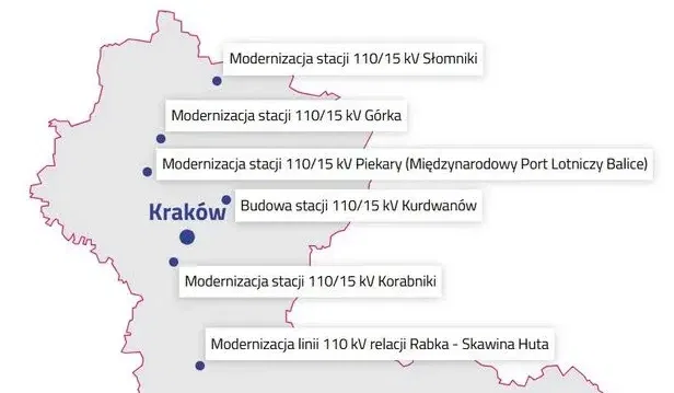 Tauron udostępnił mapy planowanych inwestycji i przyłączeń