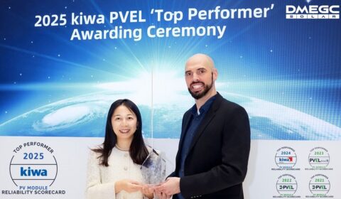DMEGC Solar wyróżniony jako Top Performer 2025 w kategorii modułów PV przez Kiwa PVEL