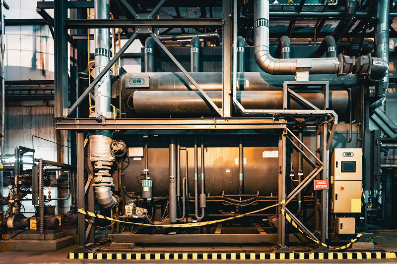 Pompa ciepła w zakładzie EcoGenerator należącym do Zakładu Unieszkodliwiania Odpadów w Szczecinie