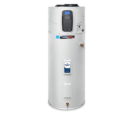Hybrydowy podgrzewacz wody AeroTherm Series G2. Grafika: Bradford White Water Heaters