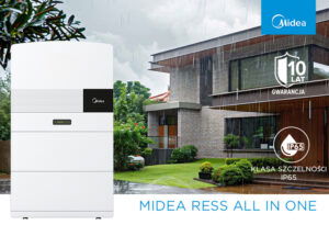 Magazyn energii z klasą szczelności IP65, przystosowany do montażu na zewnątrz