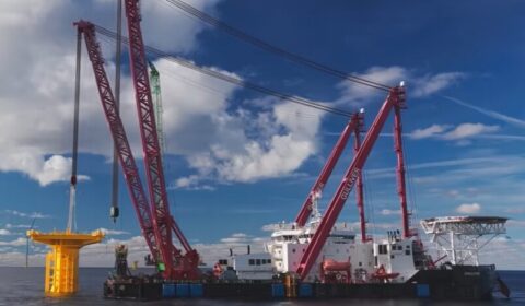 Baltic Power coraz bliżej. Zainstalowano morskie stacje elektroenergetyczne