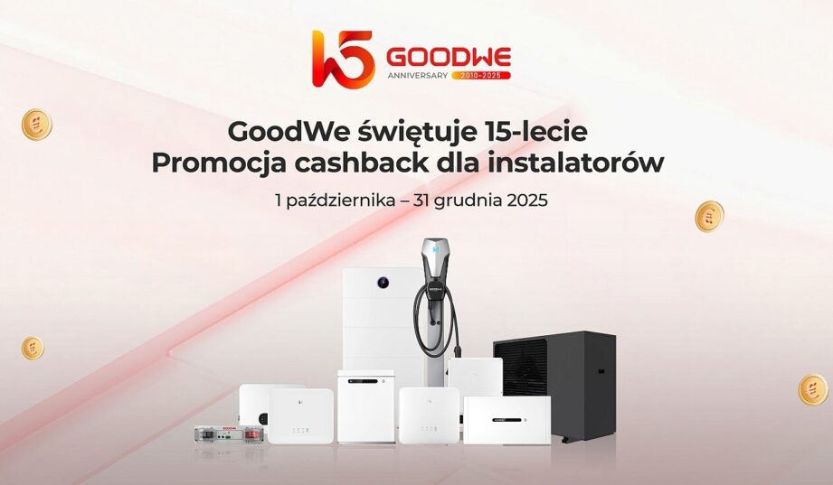 GoodWe świętuje 15-lecie działalności z promocją cashback dla instalatorów w Europie