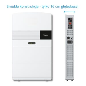 System Midea RESS All in One wyróżnia się wyjątkowo kompaktową konstrukcją - tylko 16 cm głębokości