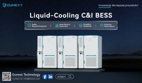 Dunext wprowadza magazyny energii PowerHill-233 kWh z chłodzeniem cieczą