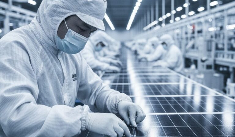 Mocny spadek inwestycji w przemyśle PV. Więcej pieniędzy na budowę fabryk baterii