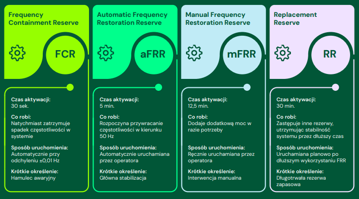 Rodzaje usług bilansujących w systemie elektroenergetycznym. Rodzaje usług bilansujących w systemie elektroenergetycznym.