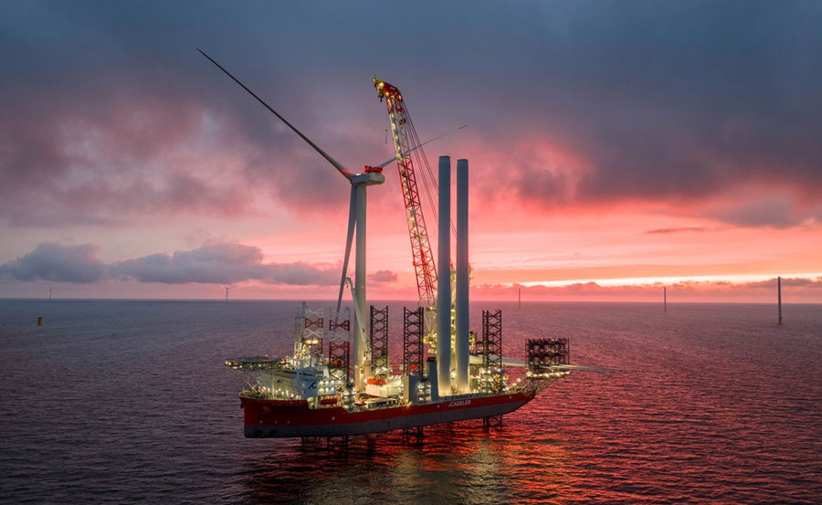 Instalacja turbiny na farmie wiatrowej Baltic Power Instalacja turbiny na farmie wiatrowej Baltic Power