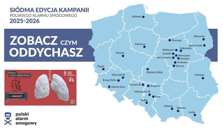 „Mobilne płuca” ruszają w Polskę. Kampania PAS dotrze do małych miast i wsi