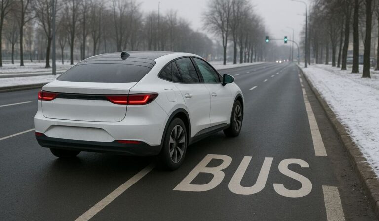 Przywilej jazdy buspasami dla elektryków przedłużony o dwa lata