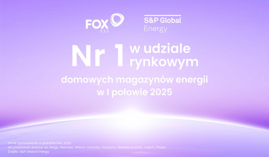 FoxESS liderem rynku domowych magazyn&oacute;w energii w Europie