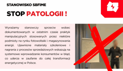 Stowarzyszenie branży PV interweniuje w sprawie "afery taśmowej"
