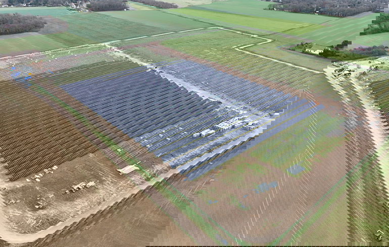 Farma fotowoltaiczna Nargis w budowie. Fot. ABO Energy