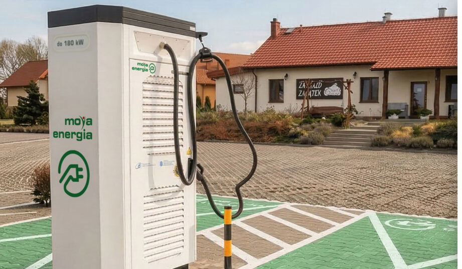 MOYA z pierwszą stacją ładowania poza stacją paliw