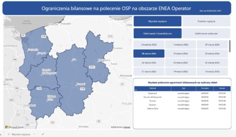 Enea udostępniła mapę redysponowania OZE