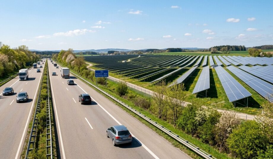 Niemcy zainstalują fotowoltaikę przy autostradach i torach kolejowych