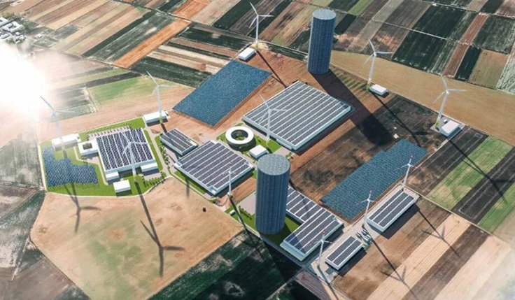 Wizualizacja centrum energetycznego firmy Promet-Plast w Gaju Oławskim k. Wrocławia 