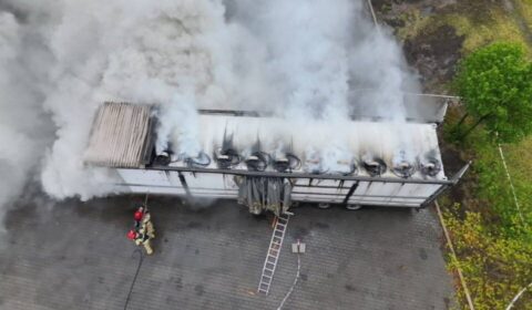 Pożar magazynu energii w Wielkopolsce