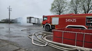 Pożar magazynu energii w Czajkowie