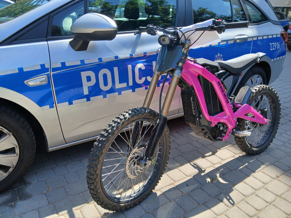 Zabezpieczony jednoślad, fot. KRP I - Śródmieście