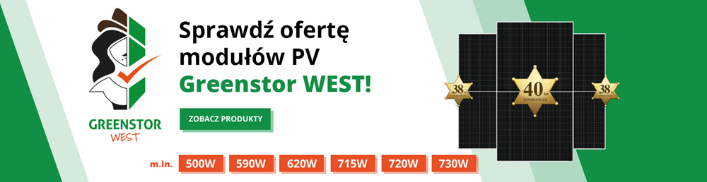 Moduły fotowoltaiczne w Greenstor WEST