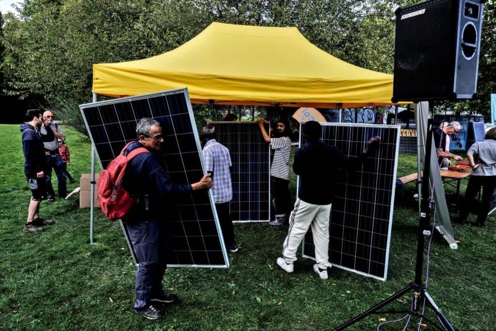 Akcja „Balkonien ’26” w Kassel. Fot. SoLocal Energy