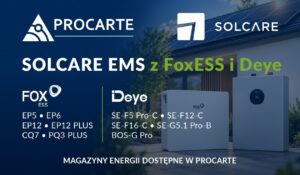 Solcare EMS z FoxESS i Deye Solcare EMS z FoxESS i Deye