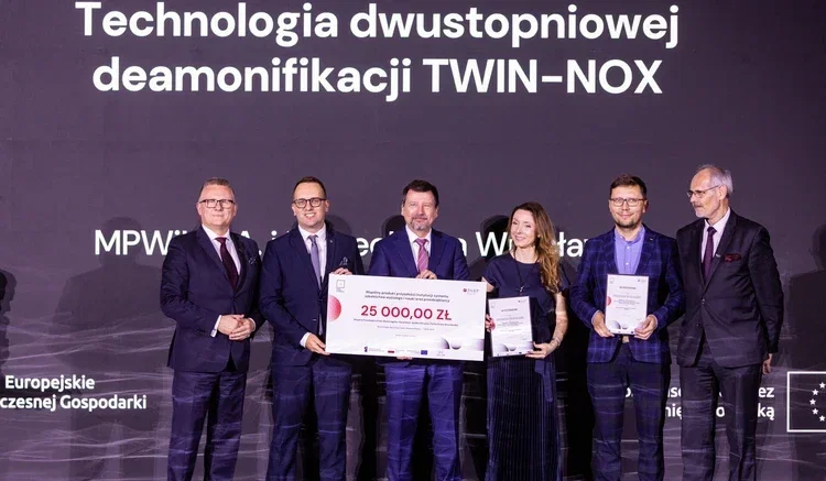 Polska technologia pozwala usunąć 90 proc. azotu ze ściek&oacute;w. Wyr&oacute;żnienie dla TWIN-NOX