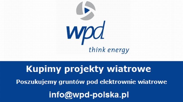 wpd zbuduje w Polsce pięć farm wiatrowych i szuka kolejnych projektów