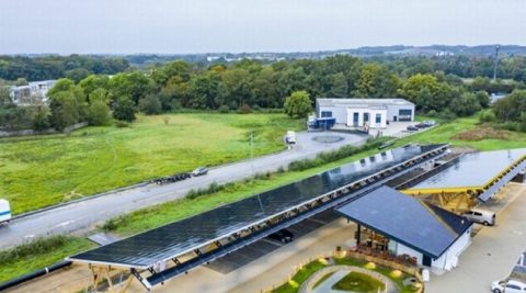 Największa stacja ładowania w Niemczech zasilana z OZE i magazynu energii