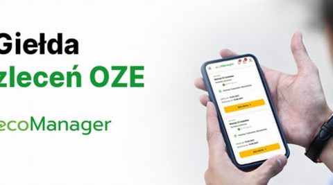 ecoManager uruchamia giełdę zleceń dla branży OZE