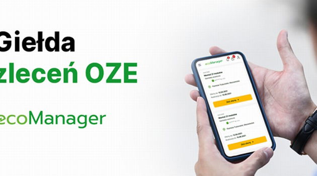 ecoManager uruchamia giełdę zleceń dla branży OZE