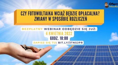 Darmowy webinar: fotowoltaika po 1 kwietnia