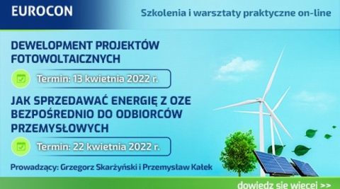 Szkolenia: Dewelopment projektów PV, Umowy PPA