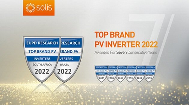 Solis otrzymał nagrodę Top Brand PV Seal od EUPD Research