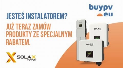 BuyPV autoryzowanym dystrybutorem SolaX Power. Skorzystają także instalatorzy