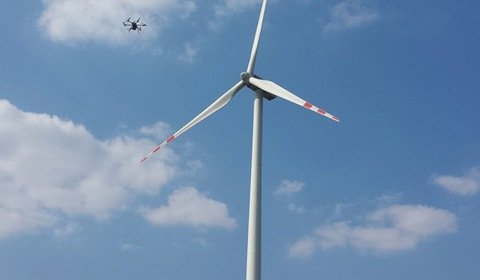 Wykorzystanie dronów do badań elektrowni wiatrowych