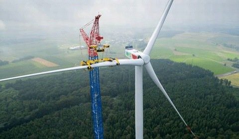 Najwyższa turbina na świecie zainstalowana w Niemczech