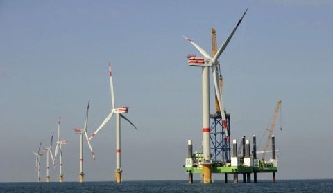 Otwarto kolejną gigantyczną farmę wiatrową na Morzu Północnym