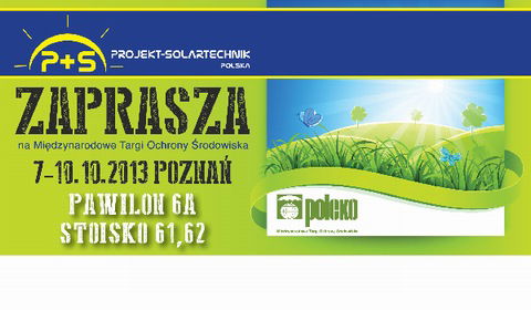 Stoisko PROJEKT-SOLARTECHNIK na targach POLEKO 2013