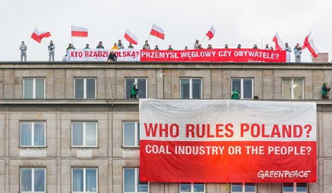 Greenpeace pyta Ministerstwo Gospodarki: kto rządzi Polską? Przemysł węglowy czy obywatele?