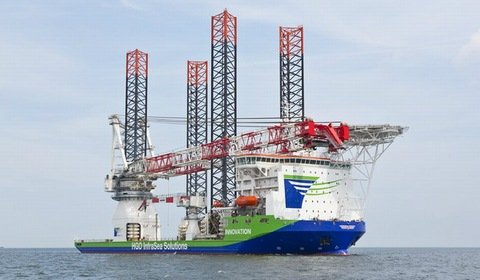 Gdynia: powstał statek do budowy morskich farm wiatrowych
